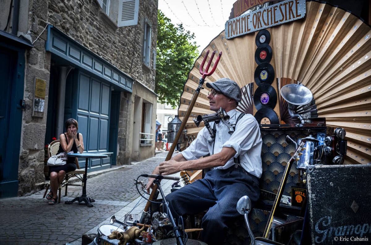 Incredible one-man band, Chaudes-Aigues (France), July, 27 2024